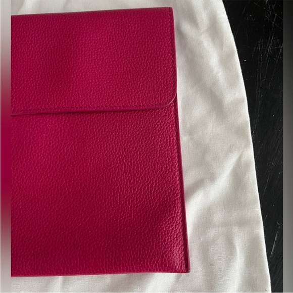 Alexander McQueen Pink Leather Envelope Clutch - Picture 7 of 16